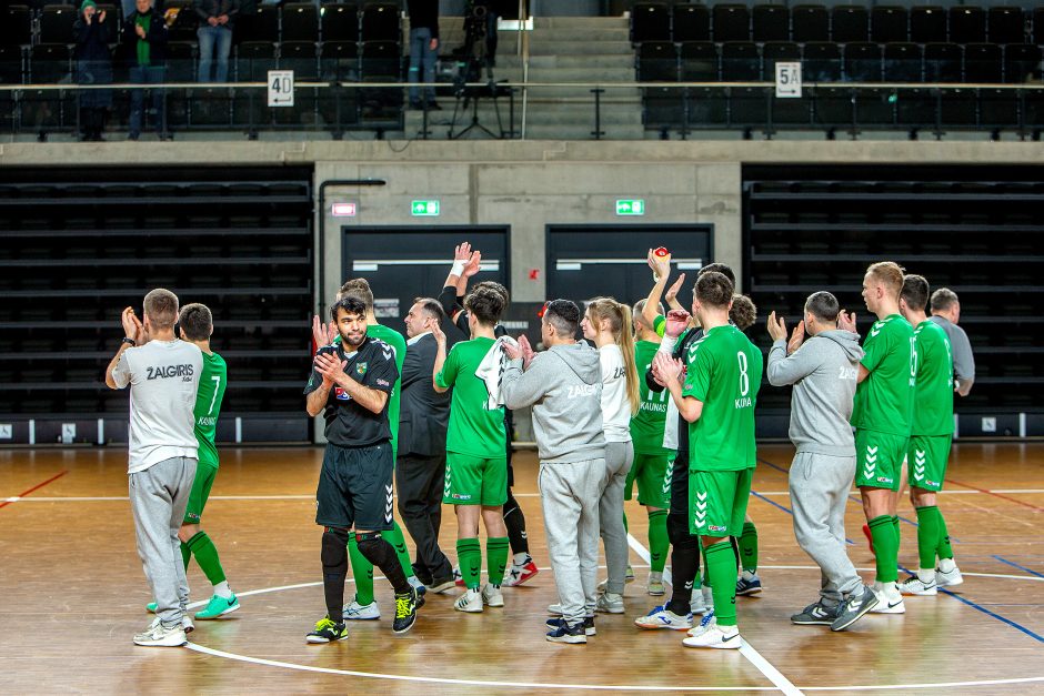 Salės futbolo A lyga: „K. Žalgiris“ – „Bruklinas“ 7:1