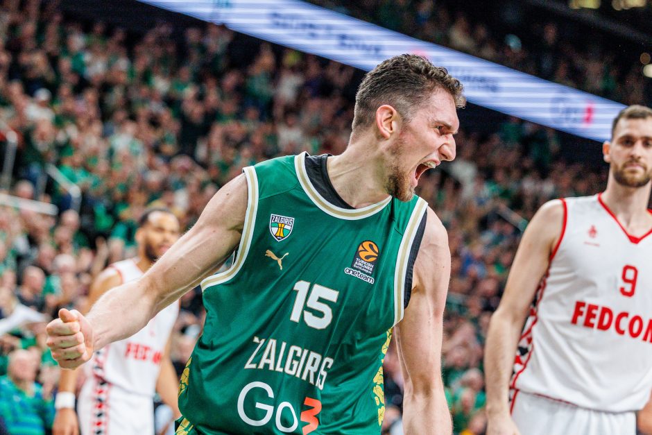 Eurolyga: „Žalgiris“ – „Monaco“ (63:62)