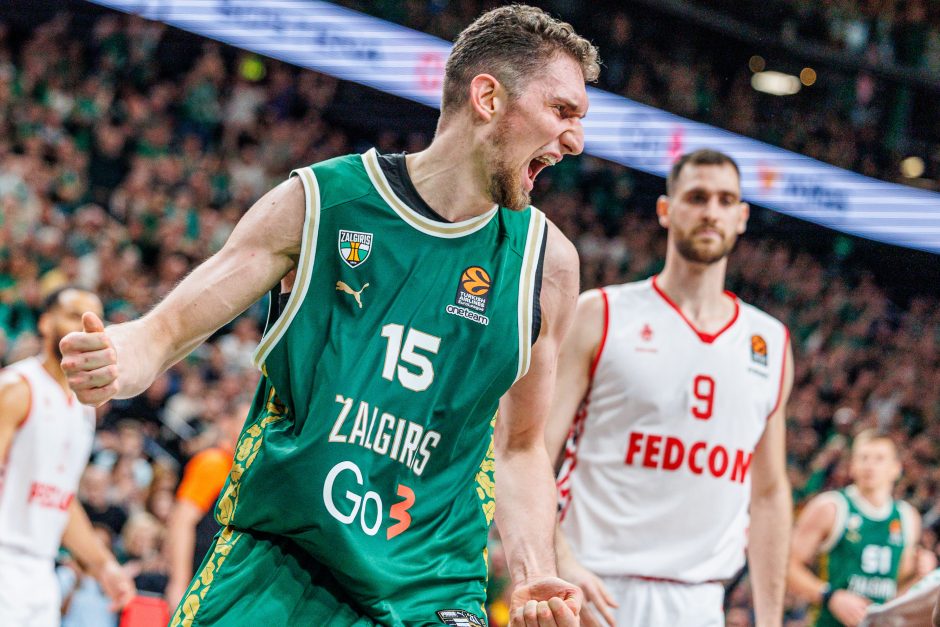 Eurolyga: „Žalgiris“ – „Monaco“ (63:62)