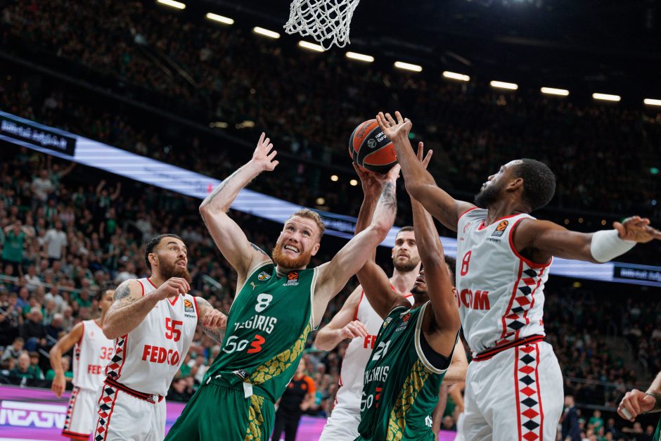 Eurolyga: „Žalgiris“ – „Monaco“ (63:62)