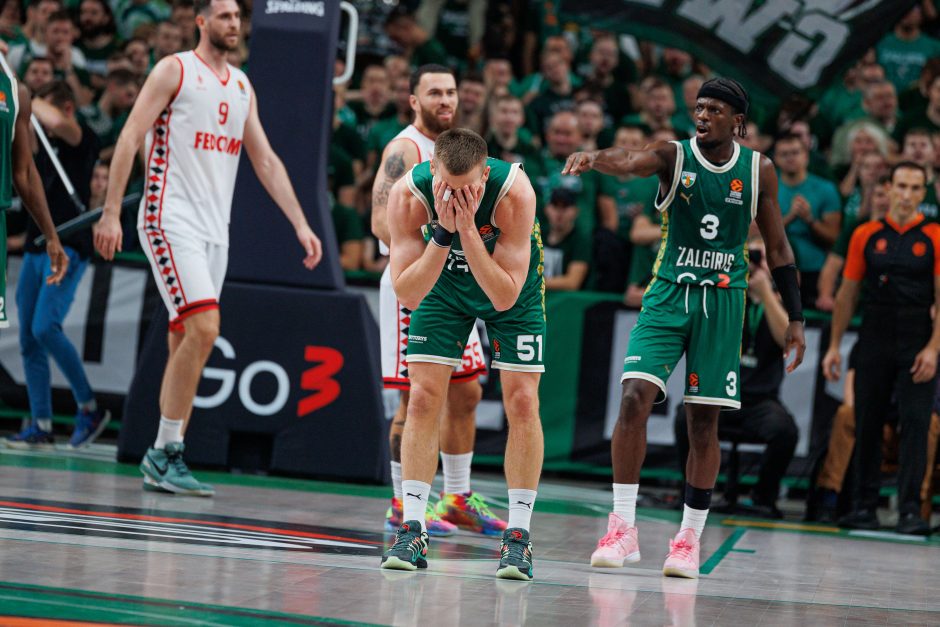 Eurolyga: „Žalgiris“ – „Monaco“ (63:62)