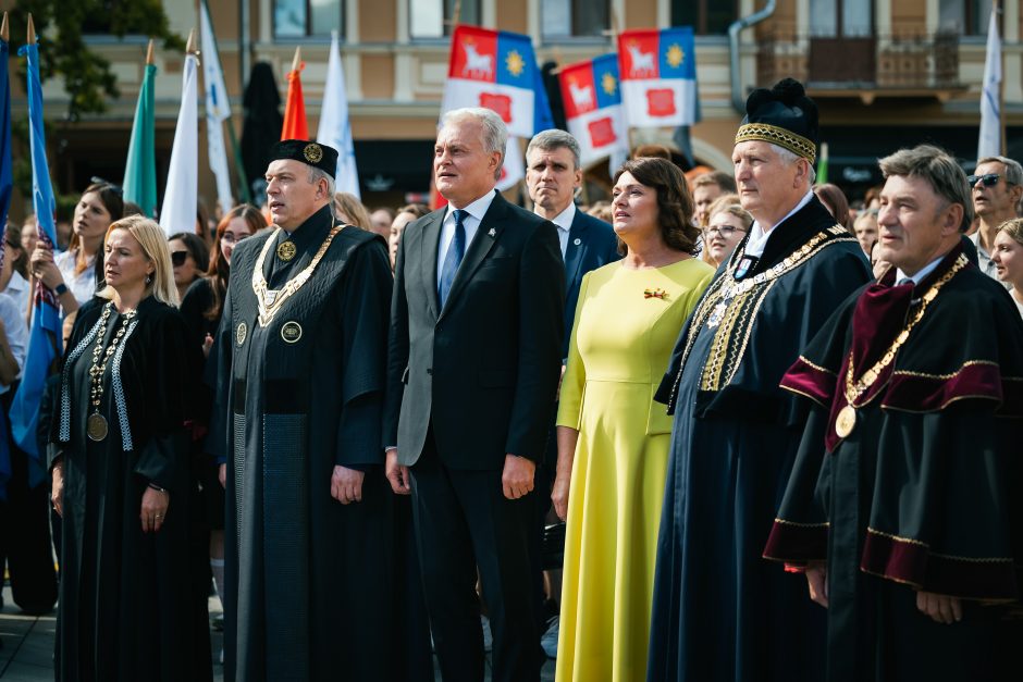 G. Nausėda Kauno universitetų mokslo šventėje linkėjo siekti bendrojo gėrio