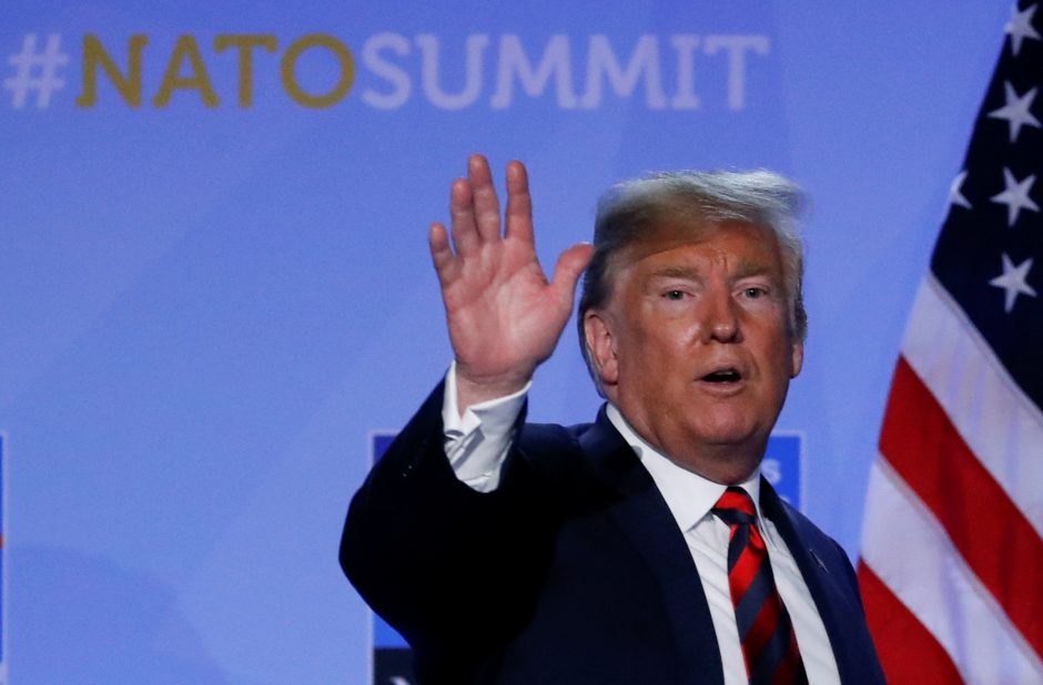 D. Trumpas: tarp NATO šalių lyderių yra vienas ar du diktatoriai