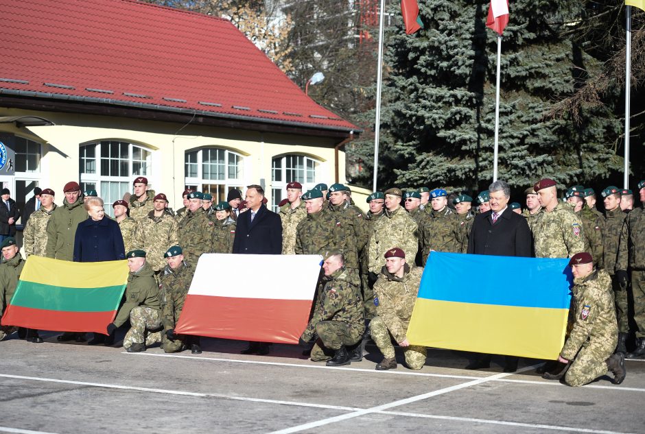 Lietuvos, Lenkijos ir Ukrainos prezidentai deklaravo siekį gintis nuo Rusijos