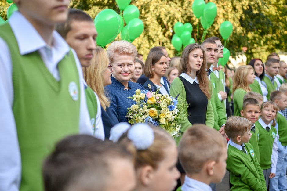 Prezidentė: inovatyvi mokykla prasideda nuo kūrybingų mokytojų