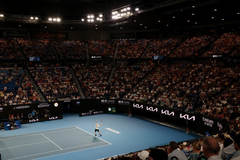 Po ukrainiečių protesto „Australian Open“ uždraudė Rusijos ir Baltarusijos vėliavas