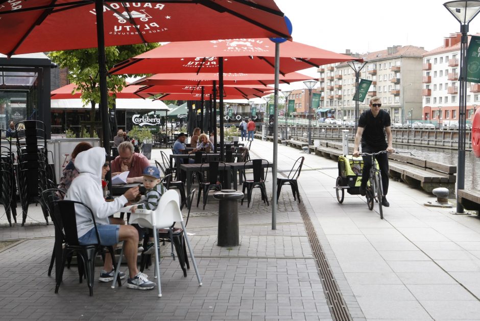 Lauko kavinėms Klaipėdos senamiestyje – žalia šviesa