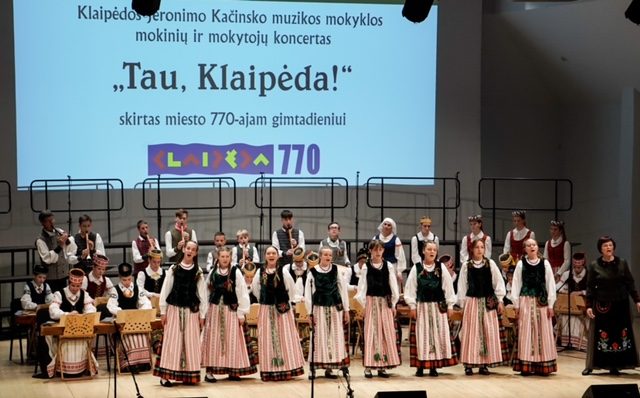 J. Kačinsko muzikos mokykla dovanojo klaipėdiečiams koncertą