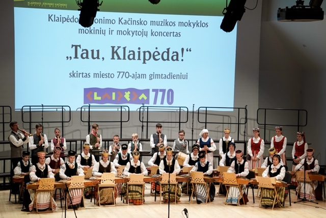 J. Kačinsko muzikos mokykla dovanojo klaipėdiečiams koncertą