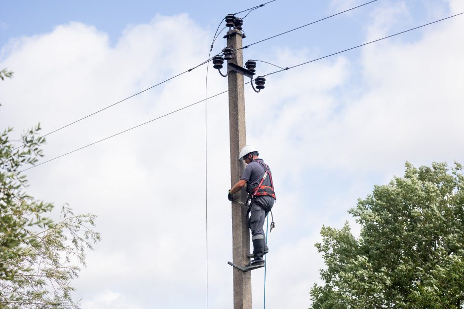 ESO vadovas: artimiausiomis dienomis tūkstančiai gyventojų dar neturės elektros