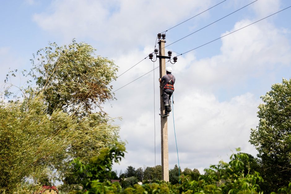 ESO vadovas: artimiausiomis dienomis tūkstančiai gyventojų dar neturės elektros