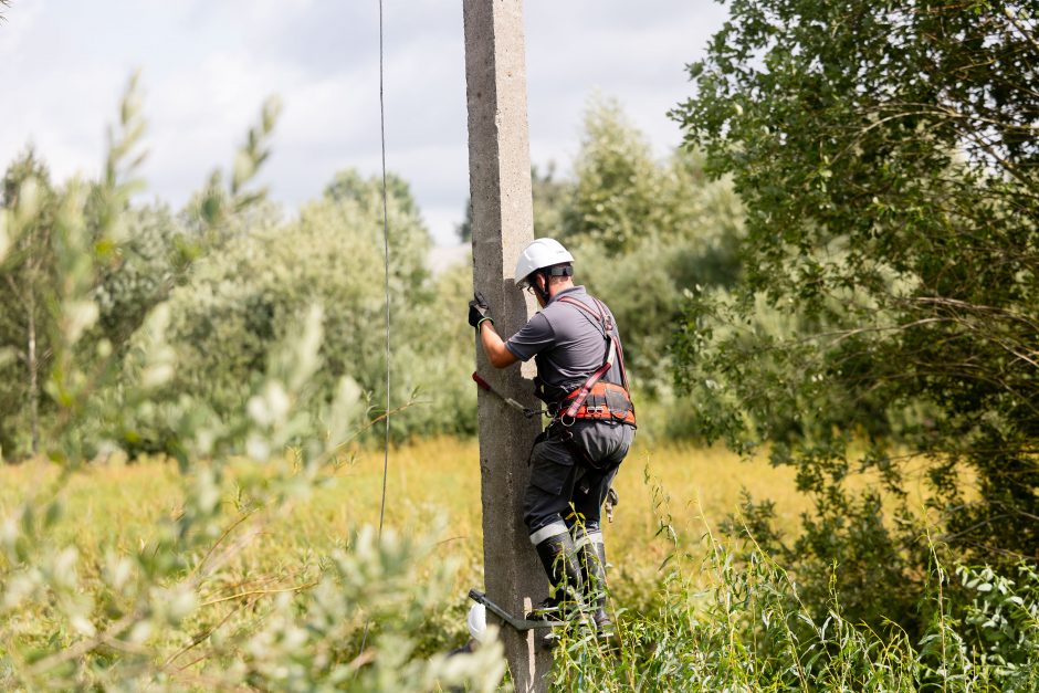 ESO vadovas: artimiausiomis dienomis tūkstančiai gyventojų dar neturės elektros