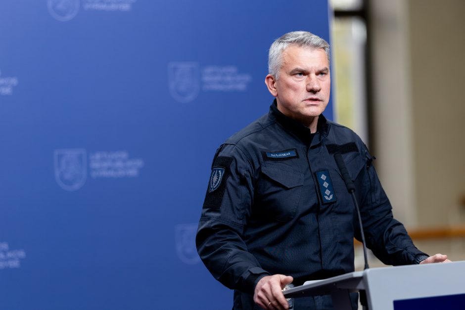 Naujų policijos, ugniagesių, Viešojo saugumo tarnybos vadų spaudos konferencija