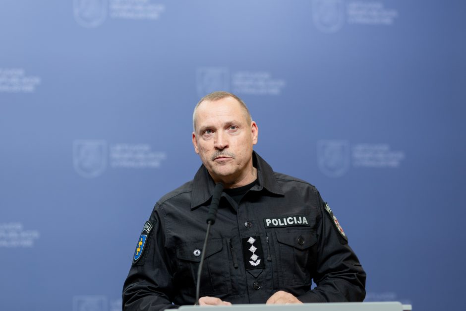 Naujų policijos, ugniagesių, Viešojo saugumo tarnybos vadų spaudos konferencija