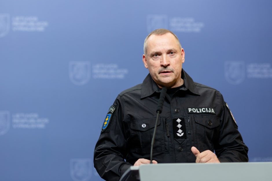 Naujų policijos, ugniagesių, Viešojo saugumo tarnybos vadų spaudos konferencija