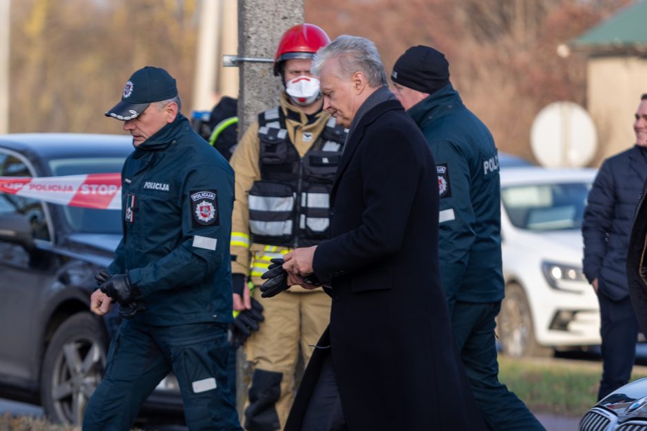 G. Nausėda lankėsi krovininio orlaivio avarijos vietoje