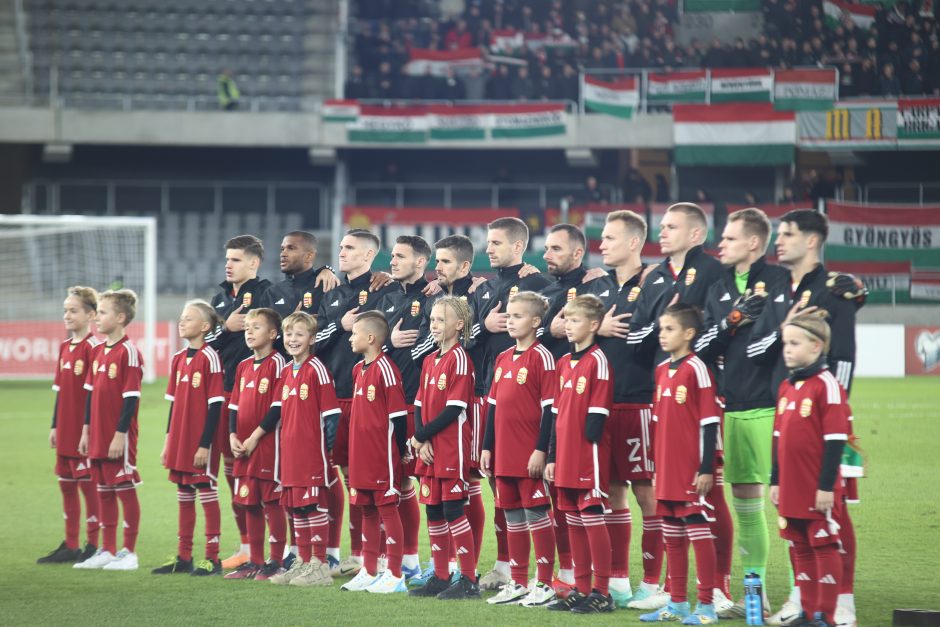 Puikiai žaidusi Lietuvos futbolo rinktinė nenusileido Vengrijai