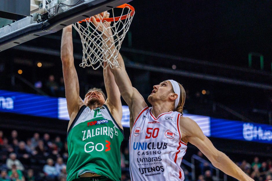 LKL:  Kauno „Žalgiris“ – Utenos „Uniclub Casino – Juventus“ 101:63