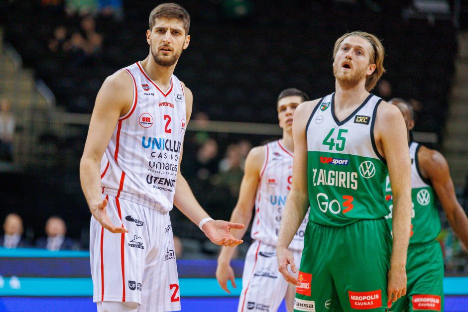 LKL:  Kauno „Žalgiris“ – Utenos „Uniclub Casino – Juventus“ 101:63