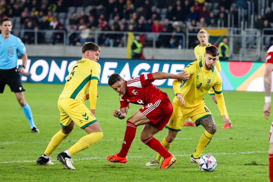 UEFA Tautų lygos rungtynės: Lietuva – Gibraltaras 1:0