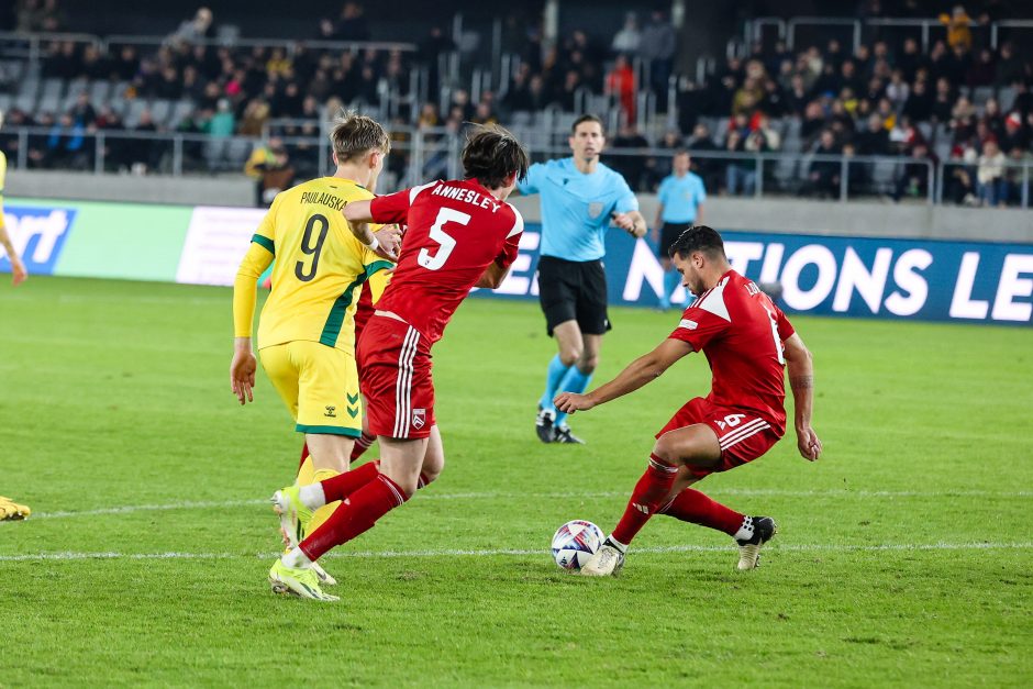 UEFA Tautų lygos rungtynės: Lietuva – Gibraltaras 1:0