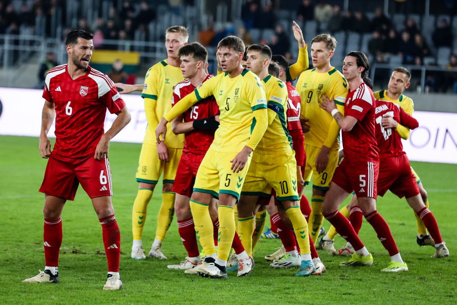 UEFA Tautų lygos rungtynės: Lietuva – Gibraltaras 1:0