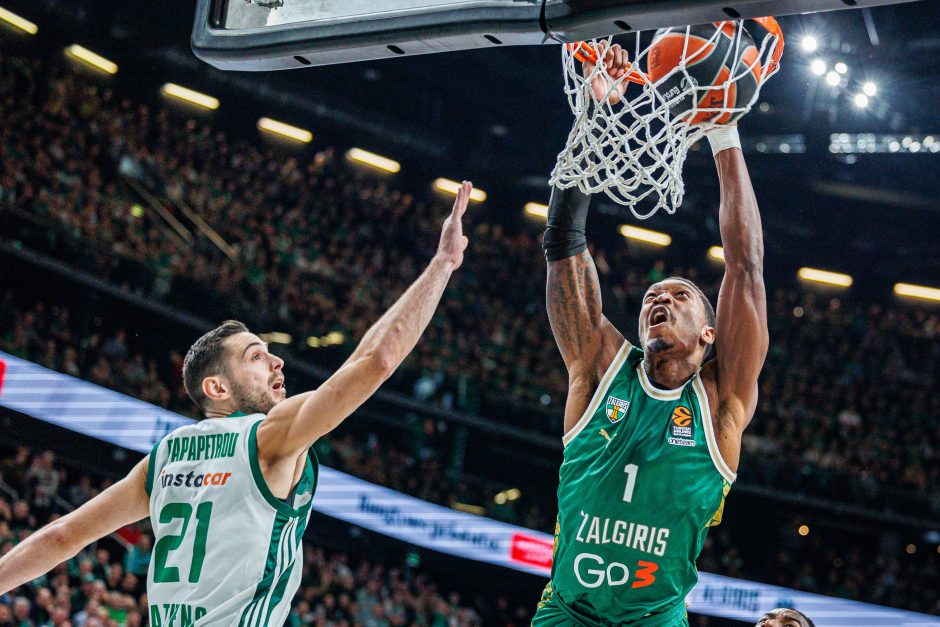 Eurolyga: Kauno „Žalgiris“ – Atėnų „Panathinaikos“ 84:77