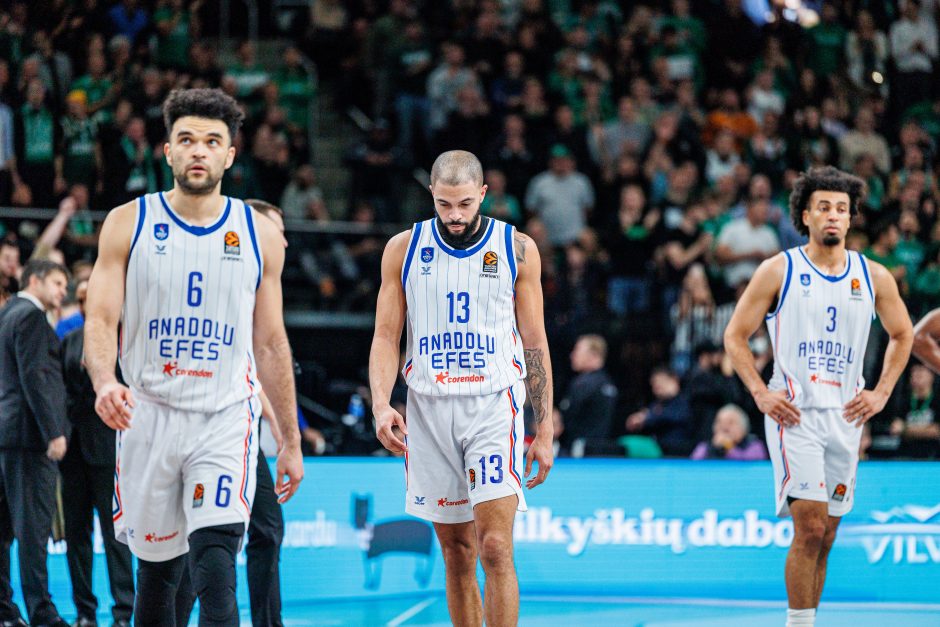  „Žalgiris“ namų arenoje įveikė „Anadolu Efes“ krepšininkus