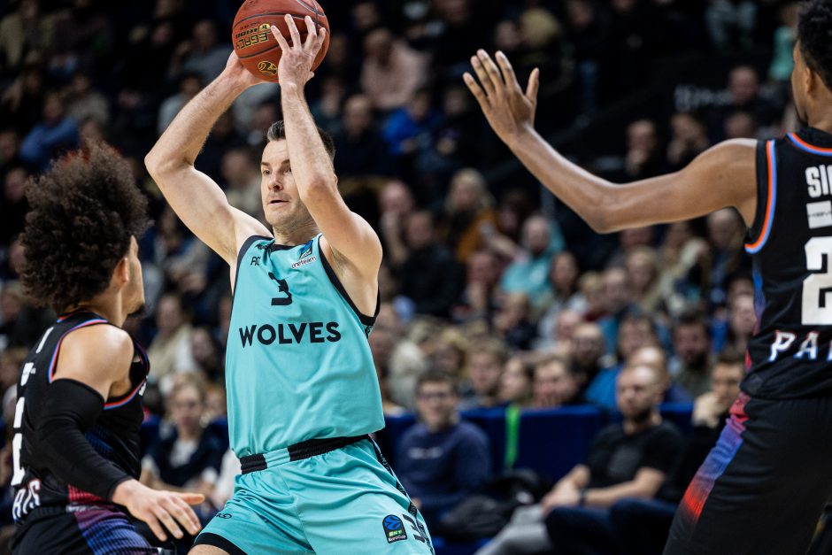 Europos taurė: Vilniaus „Wolves“ – Paryžiaus „Paris Basketball“ 79:110