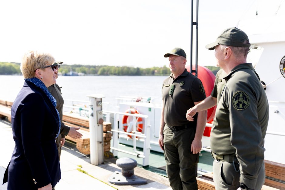 Premjerė Klaipėdoje su pareigūnais aptarė Lietuvos sienos su Rusija stiprinimą