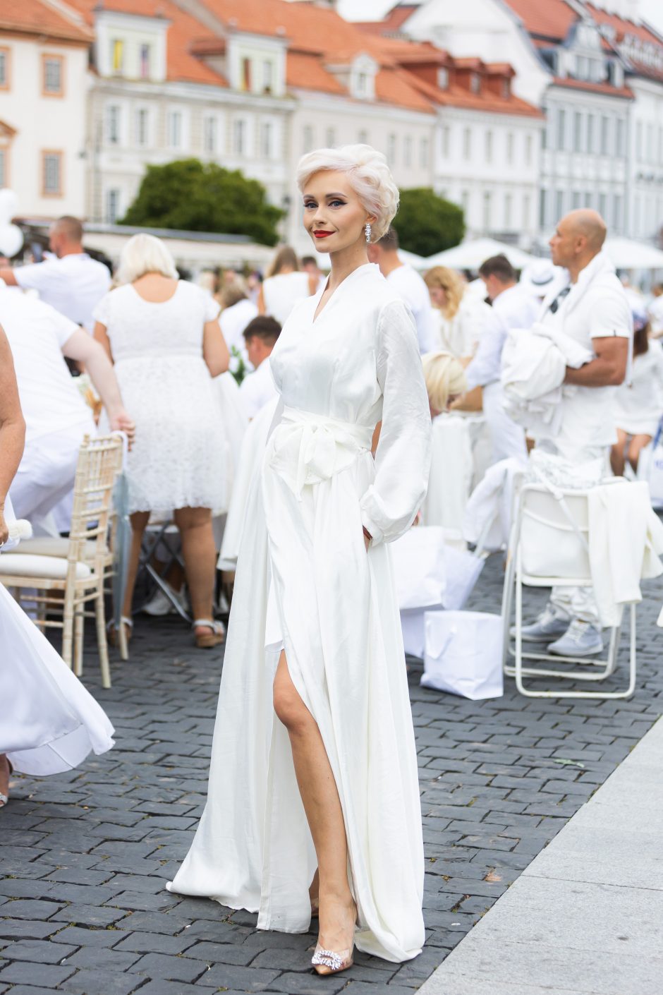 Vilniuje dešimtą kartą surengta „Le Diner en Blanc“ vakarienė