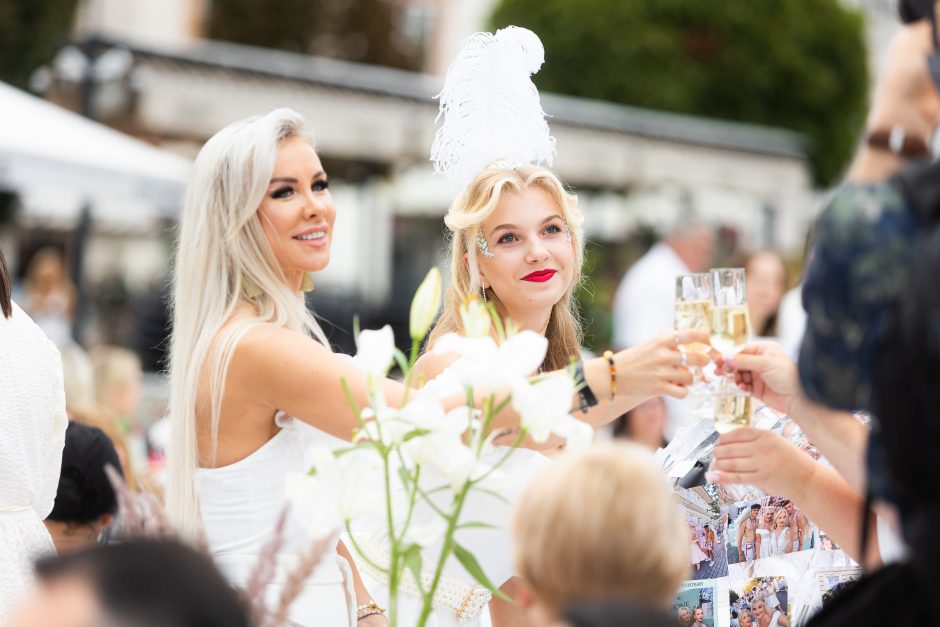 Vilniuje dešimtą kartą surengta „Le Diner en Blanc“ vakarienė