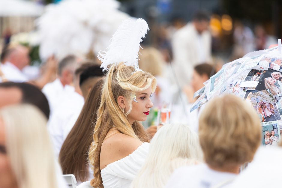 Vilniuje dešimtą kartą surengta „Le Diner en Blanc“ vakarienė