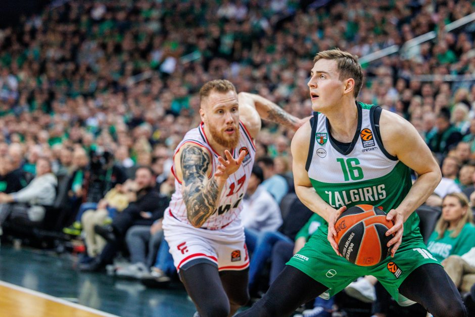 Eurolyga: Kauno „Žalgiris“ – Pirėjo „Olympiacos“ 76:95