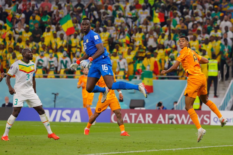 Rungtynių pabaigoje Nyderlandų futbolininkai palaužė Senegalą