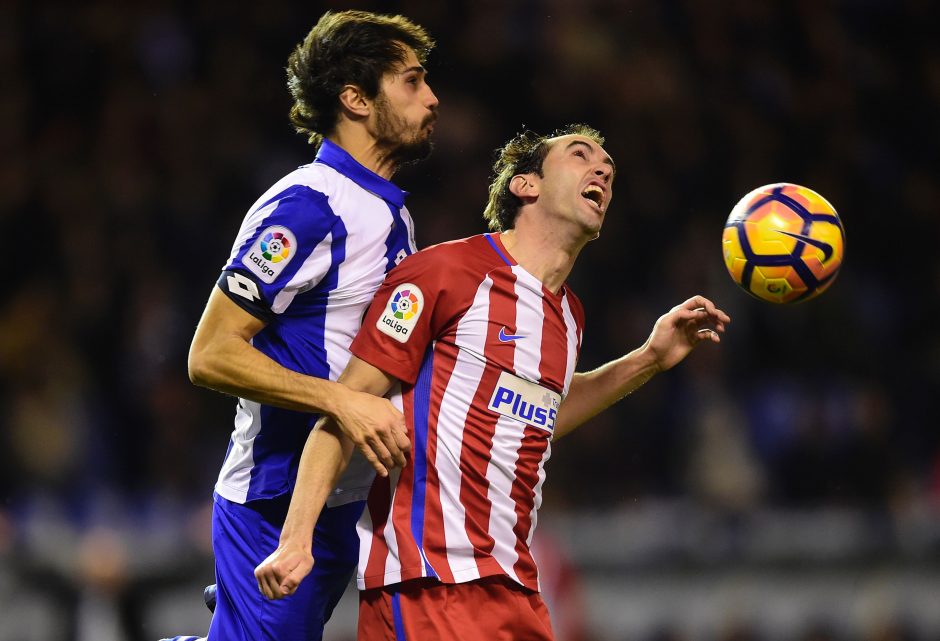 Galisijoje „Atletico“ išgelbėjo nepaprasto grožio A. Griezmanno šūvis