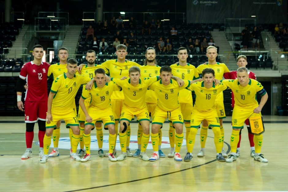 Lietuvos vyrų futsal rinktinė Kėdainiuose neprilygo Sakartvelui