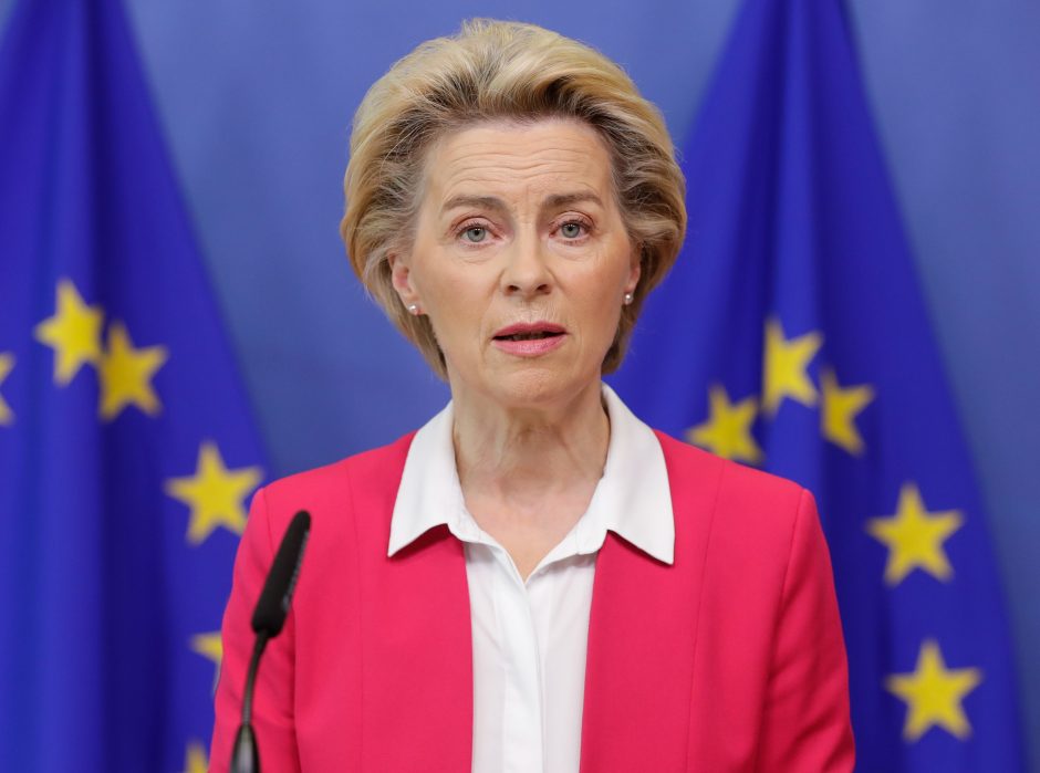 U. von der Leyen: ES galėtų pirkti daugiau amerikietiškų SGD vietoj rusiškų