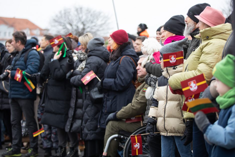 Vilniuje vyko tradicinė vėliavų pakėlimo ceremonija