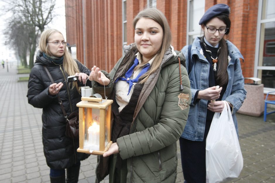 Uostamiestį pasiekė Betliejaus taikos ugnis