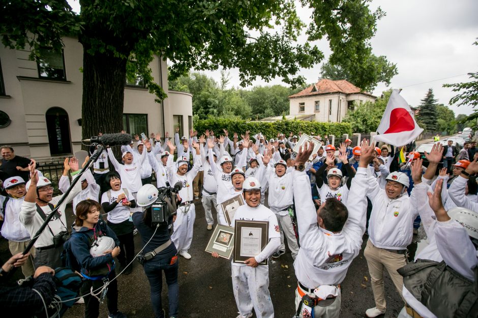 Japonai atvažiavo į Kauną perdažyti garsaus diplomato namus