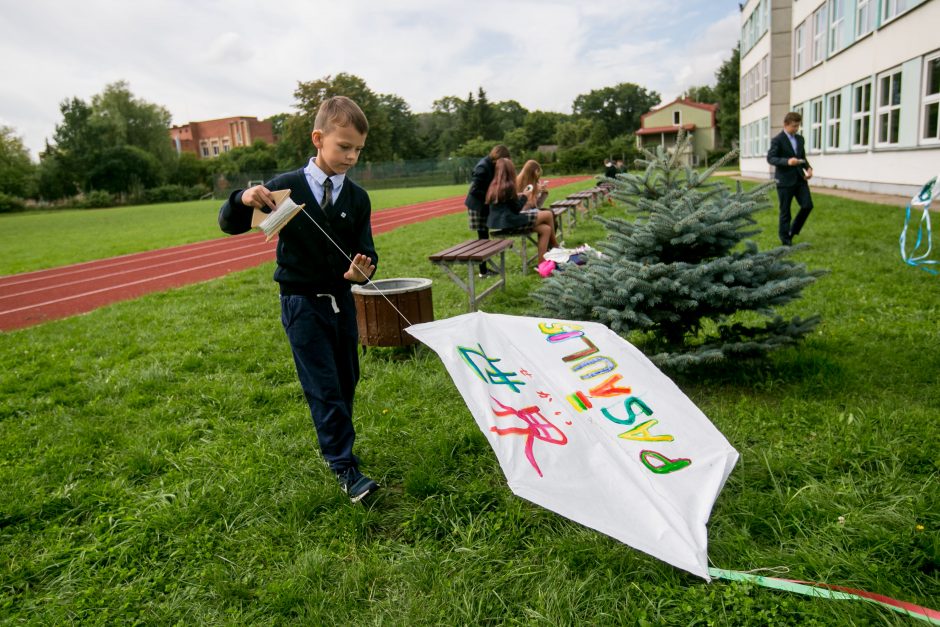 Japoniški aitvarai nuspalvino Kauno padangę