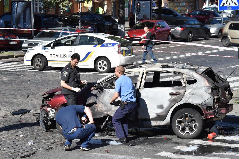 Kijeve susprogdintas žinomas Baltarusijos žurnalistas