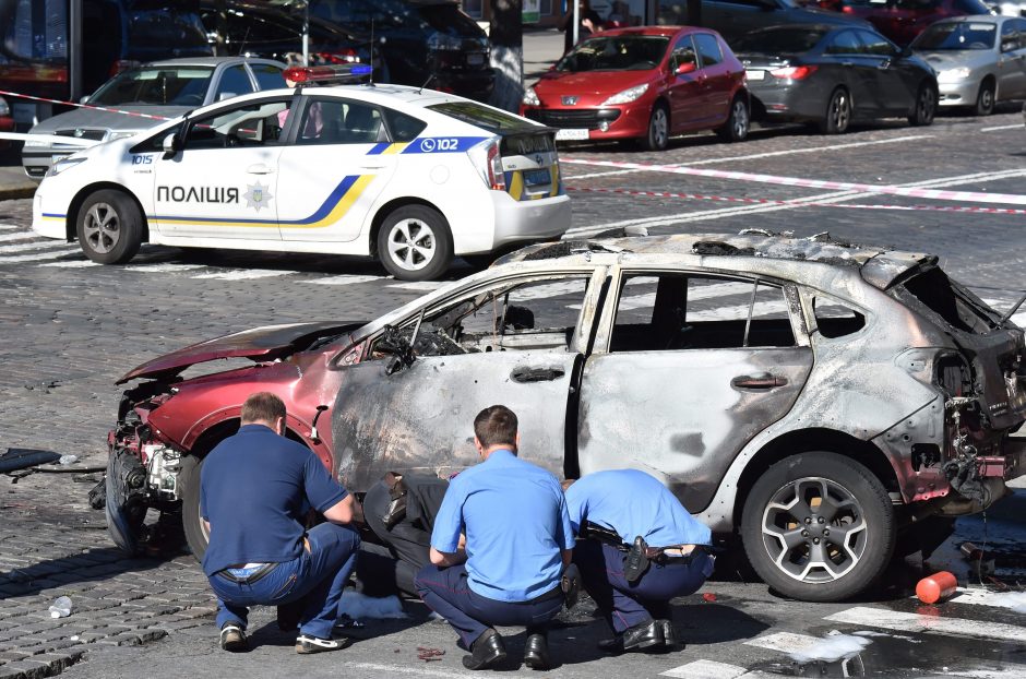 Kijeve susprogdintas žinomas Baltarusijos žurnalistas