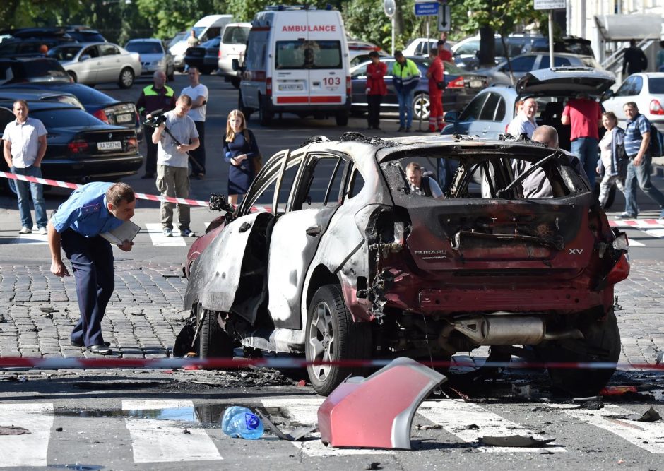 Kijeve susprogdintas žinomas Baltarusijos žurnalistas