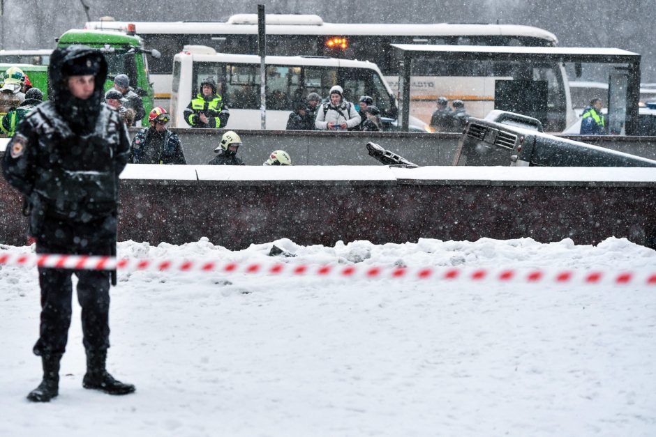 Per autobuso avariją Maskvoje žuvo penki žmonės 