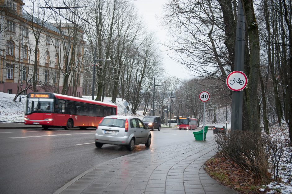 Kauno centre keisis automobilių ir dviračių eismas