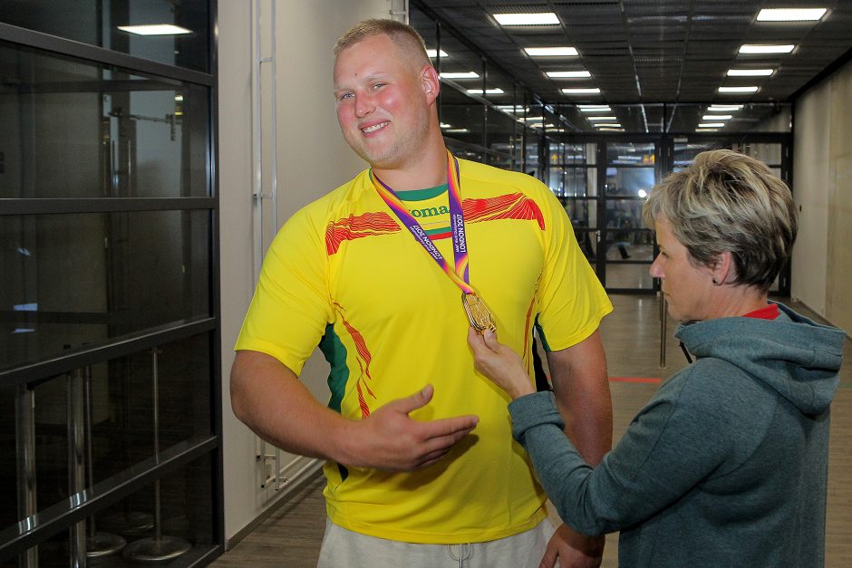 Kauno oro uoste – pasaulio čempiono A. Gudžiaus sutiktuvės