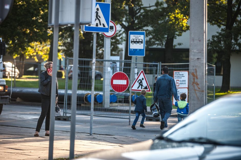 Dėl uždarytos A. Baranausko gatvės – spūstys