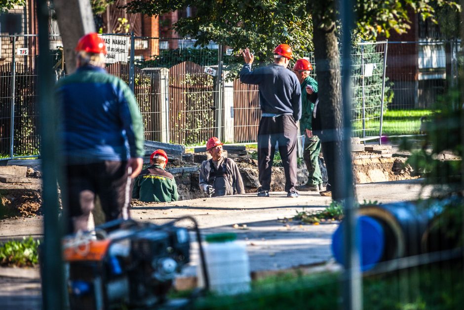 Dėl uždarytos A. Baranausko gatvės – spūstys